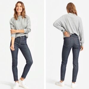 Everlane Dark Blue Women's 30 Hi-rise Skinny Ankle Jeans 98% Cotton/ 2% Spandex